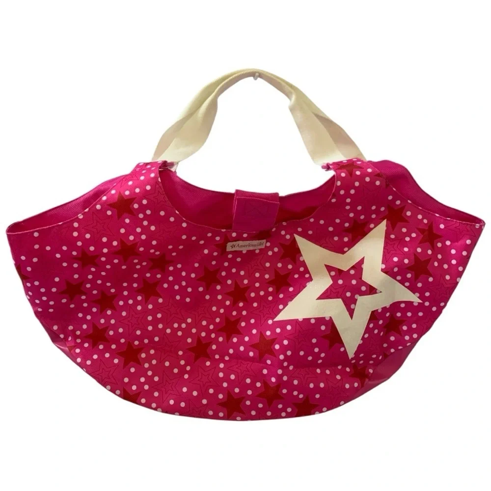 American Girl Pink Star Two Doll Tote Bag Carrier